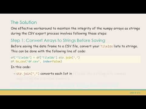 How to Efficiently Save Numpy Arrays into Pandas Cells