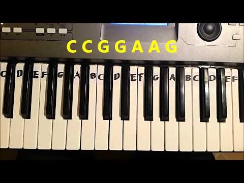 How To Play ABC Alphabet Song. Easy Piano Keyboard Tutorial