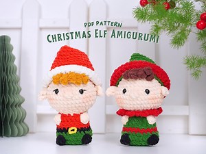 Christmas Elf Amigurumi Crochet Pattern (PDF Download) - Etsy