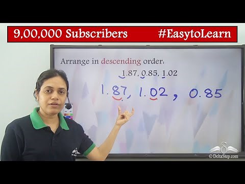 Arranging Decimals in Ascending and Descending order | Class 6 | CBSE | NCERT | ICSE