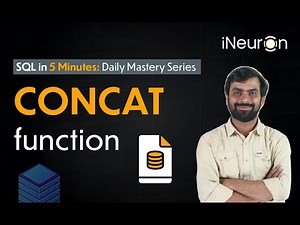 CONCAT() function in SQL | SQL Tutorial