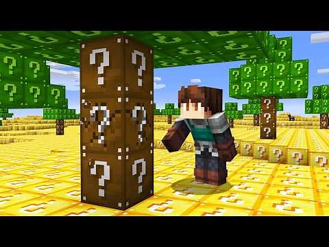 Minecraft, but Everything = Lucky Blocks