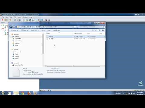 backup and restore in windows server 2003