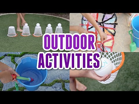 OUTDOOR ACTIVITIES for Kids at Home - Budget Friendly Outside Play Ideas