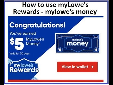 How to use MyLowe's Rewards MyLowe's Money