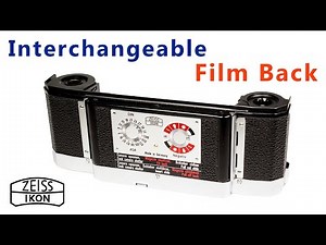 How To Use Interchangeable Film Back For Contarex And Contaflex