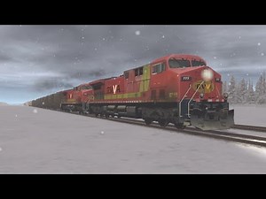 TRAIN AND RAIL YARD SIMULATOR AWVR 777 DPU Black Valley Road Freight Cars ￼4401 SNOW 11/28/25 🚂🛤️🇺🇸
