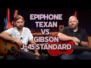 Epiphone Texan vs. Gibson J45 Standard | Does Scale Length Make a Difference?