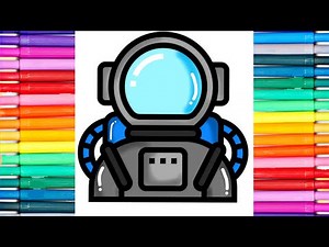 How to draw astronaut easy drawing step by step