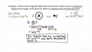 How to Calculate the Magnetic Field Generated by a Long Straight Current-Carrying Wire | Physics | Study.com