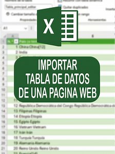 Cómo importar datos de página web a Excel fácilmente