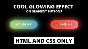 Cool Glowing Effect on Buttons using HTML & CSS