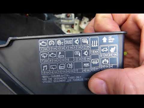 Fuse locations and circuit detail to find the right fuse