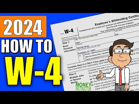 How to Fill Out an IRS W-4 Form | 2024 W4 Tax Form | Money Instructor