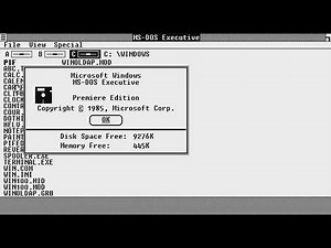 IBM PC - Windows 1.0 Premiere Edition (1985) Microsoft