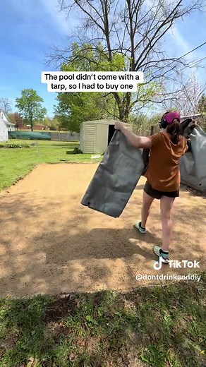 Backyard Pool Installation Part 4: Liner Down & Legs Assembled!