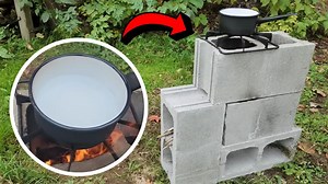 How to Build an Emergency Cinder Block Rocket Stove