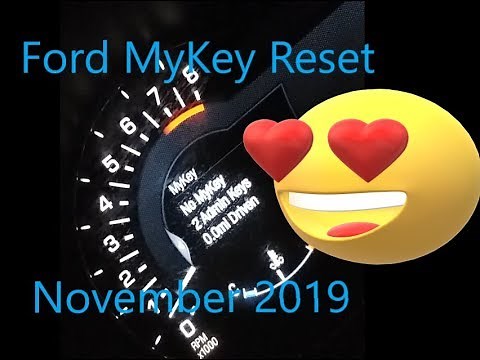 Ford MyKey Reset and Clear Without Admin Key!!! *Easiest Method* *November 2019*