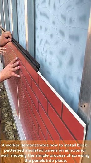 The process of installing exterior wall insulation panels