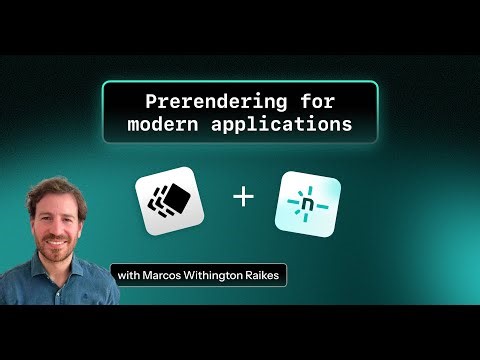Prerendering for modern applications