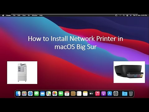 How to Add a Printer on macOS Big Sur, Install Network Printer on macOS Big Sur
