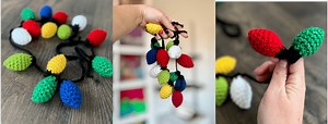 How to Crochet Festive Christmas Lights- Free Crochet Pattern - A Crafty Concept