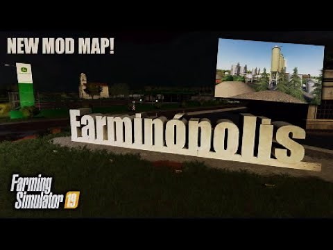 “FARMINOPOLIS” FS19 MAP TOUR! | NEW MOD MAP! Farming Simulator 19 (Review).