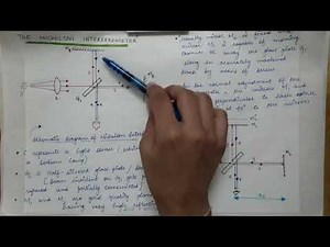 Lecture 18 - Part 1 (3rd Semester) - Michelson Interferometer