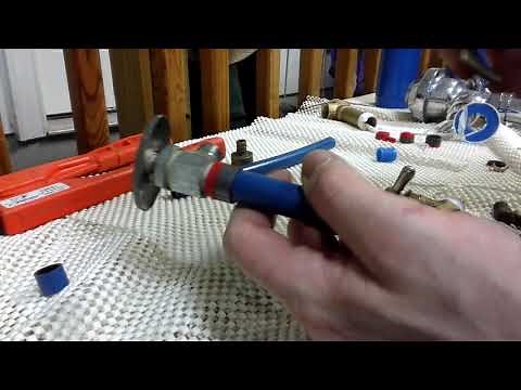 How to connect a pex shut off valve