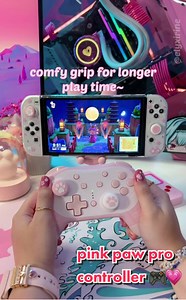 Pink Paw Pro Controller – Nintendo Switch Funlab Official