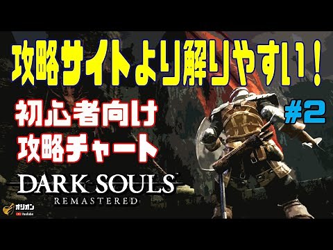 【ダークソウルリマスター】 攻略サイトより解り易い！初心者向け攻略チャート ♯2（1.25倍速再生推奨） DARKSOULS REMASTERED 完全ノーカットノー編集/タイムインデックス付き