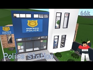 Bloxburg | Modern Police Station Speed build & Tour 66k