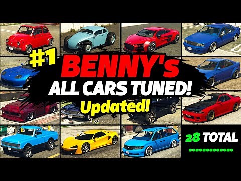 GTA 5 Online: ALL BENNY's CAR ON ONE PLACE [UPGRADE PRICE, LIVERIES, CUSTOMIZE, DLC & MORE]