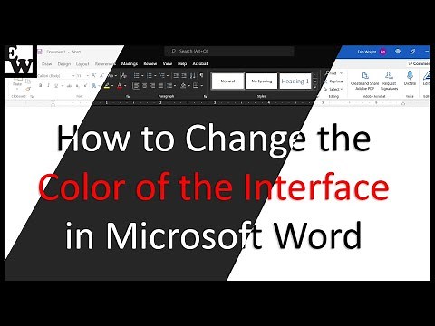 How to Change the Color of the Interface in Microsoft Word (including Dark Mode)