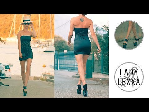 CONFIDENT WALK IN HIGH HEELS BY TAJNA SHOES: LEATHER CROCO MULES