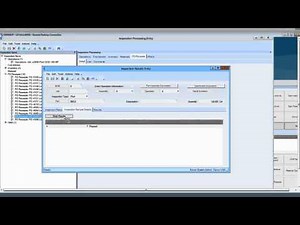 Epicor Inspection Processing