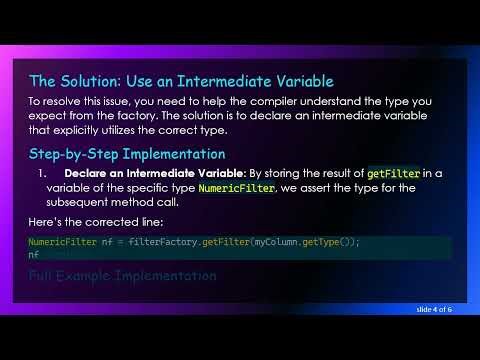 Solving Cannot resolve method 'setMin' in 'Object' Error with Java Factory Design Pattern