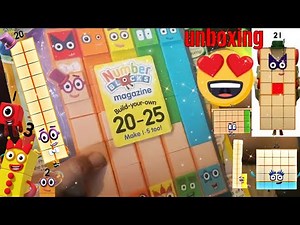 number blocks magazine 20 -25 CBEEBIES SPECIALS part 1 unboxing and building