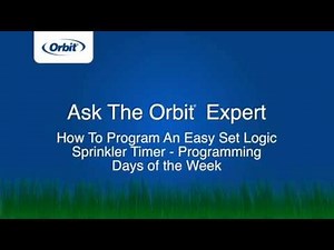 Orbit Easy Set Logic Timer Programming - Programming Days of the Week