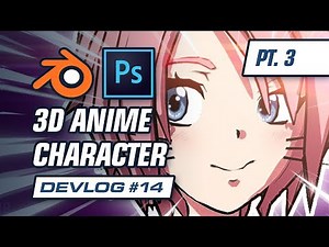 Texturing a 3D Anime Character in Blender (Part 3) | Project Feline Indie Game Devlog #14