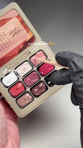 if your base looks too sheer trom the underside - this gel paint hack is a lifesaver 👀💅🏼 #nailhack #gelpaint #nailtok #longnails #gelx