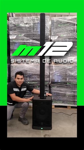 M12 Sistema de Audio 🔊 350,000 W PMPO / 700W RMS de potencia real. Subwoofer 12” columna envolvente 💥 Bluetooth, DSP y conexión TWS. 📍 Disponible en Sam’s Club | Alienpro