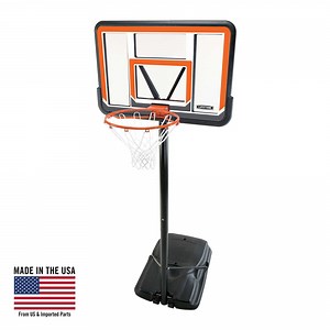 Lifetime 44-Inch Shatterproof Portable Basketball Hoop with Telescoping Adjustment & Slam-It Rim - Model 90033-Outdoor Play