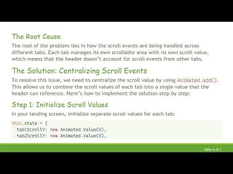How to Hide and Show Header in React Native Top Tab Navigation