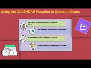 How to Form a Date Calendar & Sort in Power BI | Power BI Date Calendar Training