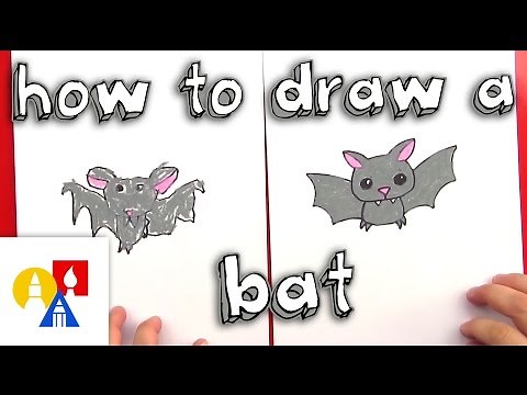 How To Draw A Cartoon Bat