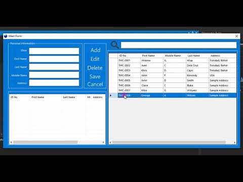 Simple Add, Edit, View, and Delete in VB NET and MS Access Demo