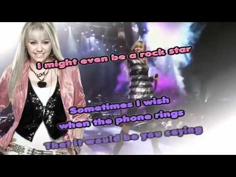 Hannah Montana - Rockstar (Karaoke W/Lyrics)