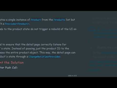 Fixing UI Updates in Flutter with the Provider Package