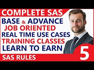 SAS Tutorial for Beginners👌SAS Programming Rules👍SAS Program Structure✌️Data Step and Proc Step - 5